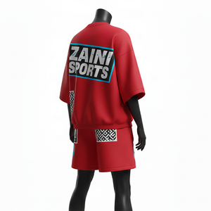 Conjunto de Camiseta y Pantalones Cortos Casuales para Mujer, Mezcla de Algodón Premium de 220 GSM, Tela Suave y Transpirable, Logotipo Personalizado por Transferencia Térmica - Product Image 5