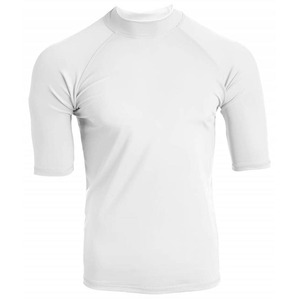 Maillot de bain anti-UV à manches courtes pour homme, respirant, extensible, haut de sport, t-shirt de compression pour la gym - Product Image 5