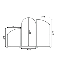 Arche de scène de mariage moderne en fer argenté durable, avec fleurs artificielles, pour décorations extérieures et accessoires de mise en scène