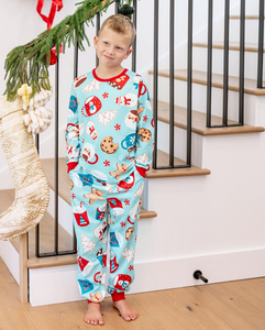 Christmas Tracksuit Set <b>Womens</b> Custom Printed <b>Long</b> Sleeve <b>Top</b> Matching Pants Cozy Winter Pajamas Loungewear Festive Winter Set - Product Image 3