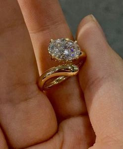 Bague de fiançailles de luxe SATVIK RATNA 2,5 CT, diamant de laboratoire de couleur E, taille ovale, certifié IGI, or 14 carats, bande incurvée unique - Product Image 4