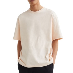 T-shirt surdimensionné pour homme unisexe Logo OEM de haute qualité 100% coton T-shirts hip hop unisexe T-shirt surdimensionné pour homme de haute qualité - Product Image 1