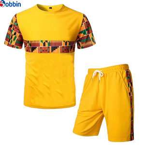 Conjunto Deportivo Informal Cómodo con Logotipo Personalizado, Conjunto de Pantalones Cortos para Hombre, Multicolor, 2 Piezas, Traje Deportivo para Verano y Otoño - Product Image 2