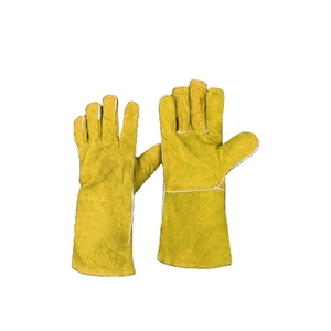 Premium Cowhide Split Leather Welding <b>Gloves</b> <b>Long</b> Sleeve Hand Protection for Welders Anti Smash Safety Feature - Product Image 6