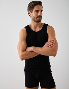 Débardeur Homme en Coton Tricoté Respirant de Haute Qualité, Impression Personnalisée OEM, avec Coudes Extrêmement Évasés – Grande Vente - Product Image 4