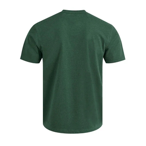 T-shirt de sport pour homme à manches courtes en tricot, col en V, décontracté, 100% coton, respirant, séchage rapide, léger, couleur unie - Product Image 2