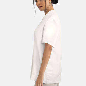เสื้อยืดคอตตอนหนาน้ำหนักมากสำหรับผู้ชาย ทรงโอเวอร์ไซส์ ทรงหลวม - Product Image 3