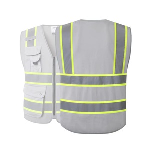 Top Quality Multi Pockets Hi Vis Reflective Breathable Workwear Motorcycle Reflective Safety Vest - Product Image 1