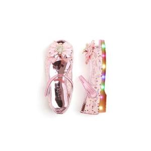 Sandalias OZKIZ Coreanas para Niños con Tira Trasera LED, Punta Abierta, Decoración Floral, Sintéticas, Luminosas, Modernas, para Verano, de 2 a 6 Años - Product Image 1