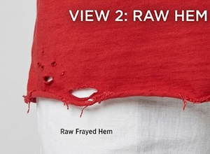 T-shirts déchirés pour hommes style streetwear, à épaules tombantes, pour tenue décontractée - Product Image 5