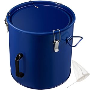 8 galloni grasso friggitrice secchio olio 30,3 l acciaio antiruggine per trasporto olio coperchio clip chiusura sacchetto filtro olio cucina commerciale - Product Image 1