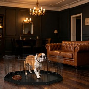 Recinto Retrattile per Animali Domestici, Box Moderno con Motivo Solido per Esterni, per Maiali, Conigli, Polli, Anatre, con Caratteristiche a Tema Animale - Product Image 4