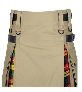 Kilt écossais pour homme, tenue traditionnelle des Highlanders, kilt fait main de 8 yards, kilt utilitaire écossais des Highlands de la meilleure qualité - Product Image 3