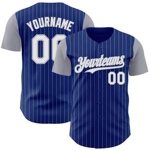 Camiseta de Béisbol 100% Poliéster con Impresión por Transferencia de Calor, Nombre y Logotipo del Equipo Personalizados, Transpirable, Unisex, Otoño, Venta al Por Mayor - Product Image 1
