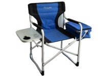 Chaise pliante en acier inoxydable au design moderne avec porte-gobelet pour les activités de jardin, de parc et de camping en plein air, capacité de charge de 160 kg