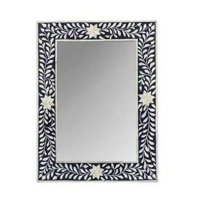 Handmade Decorative Bone Inlay Resin <b>Mirror</b> Frame Suitable For Upscale Homes And Boutique Interior Projects - Product Image 4