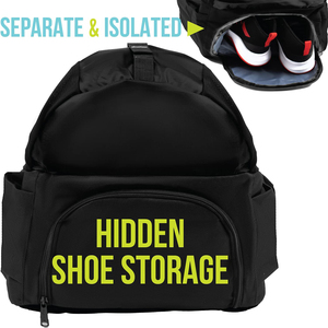 Mochila Deportiva Negra para Baloncesto con Correa para Balón, Bolsillo de Malla para Botella, Duradera, de Alta Calidad, Resistente y Personalizable - Product Image 5