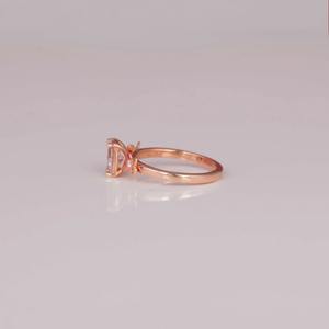 Bague de fiançailles en or massif avec diamant créé certifié IGI Cvd Lab pour cadeau d'anniversaire du fabricant indien - Product Image 2