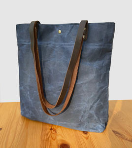 Bolsa de Mano de Lona y Cuero, Estilo Vintage, para Viajes y Compras, de Gran Capacidad y Duradera, LCTB-0073 - Product Image 1