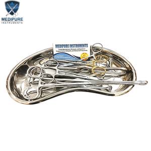 Qualité supérieure : Plateau, Pinces pour serviettes réniformes, Porte-éponge, Instruments chirurgicaux d'hôpital à finition polie, Kit de chirurgie 32 pièces - Product Image 5