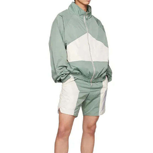Modern Athletic Design Soft And Comfortable Windbreaker <b>Shorts</b> And Jackets <b>Set</b> Fully Fashionable Men Windbreaker <b>Shorts</b> <b>Sets</b> - Product Image 2