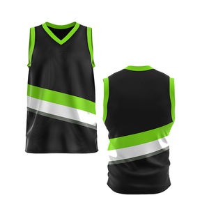 Maillot de basketball léger imprimé grande taille, respirant, personnalisé, qualité supérieure, 100 % polyester, sans manches, le plus vendu - Product Image 6