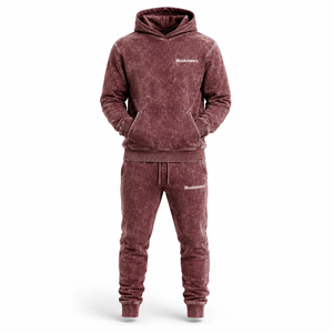 Conjunto de 2 Piezas para Hombre, Sudadera Oversize con Estampado Sólido de Alta Calidad y Pantalones Anchos, Estilo Vintage Lavado, Cómodo y Personalizable - Product Image 3