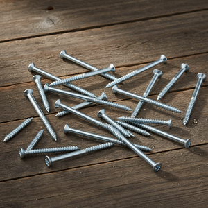 Tornillo para Madera con Cabeza Avellanada de Acero al Carbono Marca PDC, Rosca Gruesa Parcial, Punta Afilada, Acabado Óxido Negro, Métrico/Pulgada, Clase 4 - Product Image 1