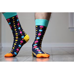 Calzini da Uomo in Cotone Pettinato con Design Colorato per Comfort e Stile - Product Image 6