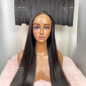 Hueso recto HD de la más alta calidad para peluca Frontal de encaje Cutícula de un donante alineada Múltiples colores Extensiones de cabello humano de Vietnam - Product Image 1