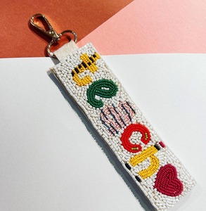 Porte-clés personnalisé en perles, design moderne, broderie artisanale, écologique, de haute qualité - Product Image 4