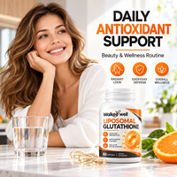 Complément de glutathion 2000 mg en gros sous marque privée, formule antioxydante avancée 8-en-1, approvisionnement direct usine OEM ODM
