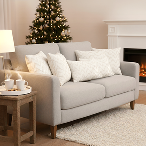 Juego de Fundas de Cojines Decorativos SOGA con Bordado Chevron, 6 Piezas, Cuadradas de 45cm y Rectangulares de 30x50cm, para Sofá - Product Image 6