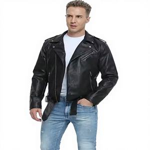 แจ็คเก็ตหนังแท้สำหรับขี่มอเตอร์ไซค์รุ่นใหม่ล่าสุดสำหรับฤดูหนาว ซิปคุณภาพสูง ทนทาน พรีเมียม รับสั่งตัดไซส์ ขายส่งสำหรับส่งออก - Product Image 2