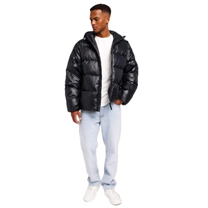 Chaqueta Acolchada con Capucha para Hombre, Abrigo Grueso y Cálido, Resistente al Viento, Ropa Casual para Exteriores, Proveedor al por Mayor, MOQ Bajo - Product Image 1