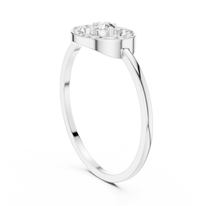 Anillo Minimalista de Oro Amarillo Sólido de 14k con Diamantes Cultivados en Laboratorio de Corte Redondo, Anillo de Boda Clásico, Regalo para Ella - Product Image 4
