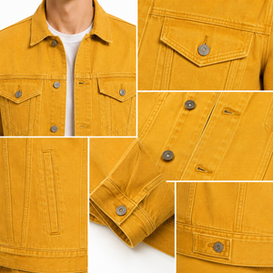 Chaqueta vaquera versátil para hombre que ofrece un aspecto clásico y casual con tela resistente, cómoda de usar y fácil de combinar con camisas. - Product Image 6