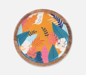 Assiettes à dîner en bois massif, assiettes de service en bois naturel faites à la main pour restaurant, hôtel et repas à domicile - Product Image 1