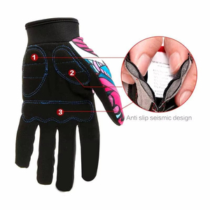 Custom Logo Cycling Gloves Premium Gel <b>Cushion</b> Palm Bicycle Riding Sports Gloves OEM ODM Private Label Manufacturer Factory - Product Image 3