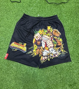 Shorts de basketball unisexe IOTA SPORTS en maille extensible de qualité supérieure avec logo frontal, 100 % polyester, entrejambe de 7 pouces, anti-plis et respirant - Product Image 3