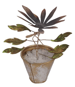 Pot décoratif en fer forgé pour jardin et maison, décoration murale artisanale moderne, utilisation extérieure, collection A.B - Product Image 4