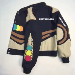 Chaqueta Bomber de Invierno de Diseño Nuevo en Oferta, Chaqueta Varsity de Piel de Vaca, Impermeable, Resistente al Viento, Ecológica, con Logotipo Personalizado para Hombre - Product Image 4