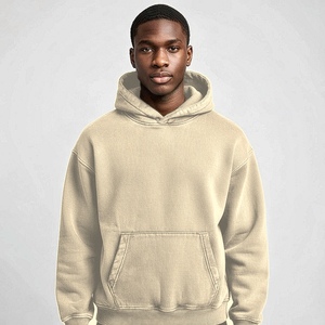 Sudadera personalizada al por mayor con construcción de felpa de algodón y detalles en relieve para marcas de moda estadounidenses - Product Image 3