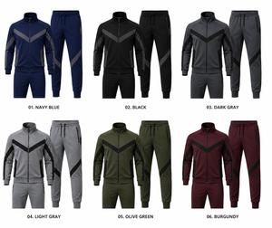 Men's Polyester Tracksuit Full <b>Zip</b> <b>Hooded</b> Sporty Style Color Blocking Regular Fit Winter Eco-Friendly Quick Dry Lightweight - Product Image 6