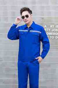 ชุดทำงาน เสื้อแจ็คเก็ตและกางเกง ชุดยูนิฟอร์ม ชุดช่างก่อสร้าง ชุดซ่อมรถยนต์  ขายตรงจากโรงงาน - Product Image 5