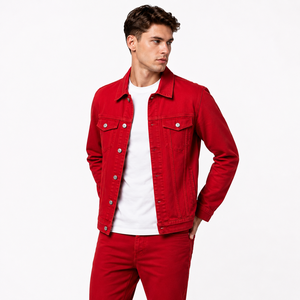 Chaqueta vaquera para hombre de uso diario con construcción de mezclilla duradera, ajuste cómodo y estilo atemporal para atuendos informales al aire libre. - Product Image 1