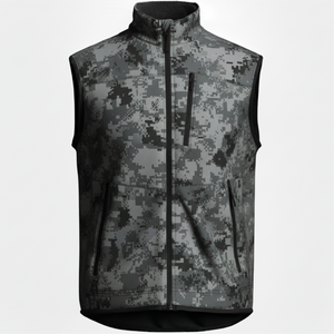 Chaleco de camuflaje de lana personalizado al por mayor con opción de bordado personalizable, chaleco de caza - Product Image 2