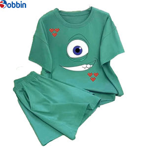 Ensemble 2 pièces personnalisé pour femme, nouvelle mode estivale, t-shirt et short de survêtement imprimés à motif dessin animé mignon, tenue décontractée ample - Product Image 2