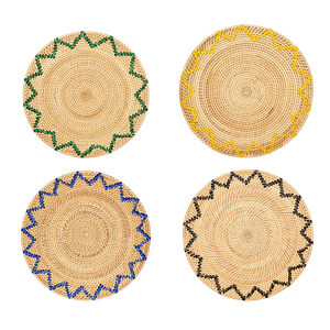 Ratán Ecológico de Alta Calidad, Diseño Clásico en Zig Zag, 400 mm de Diámetro, Tejido a Mano, Color Personalizado, Reutilizable, Duradero, No Tóxico - Product Image 4