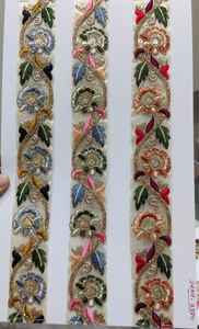 Tela de encaje bordada de diseño moderno para vestidos, ribete decorativo de encaje, proveedor de textiles para prendas de vestir, exportación OEM - Product Image 6